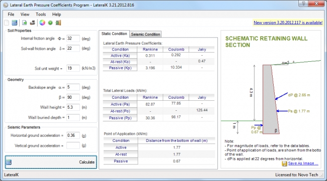 Earth Pressures Software