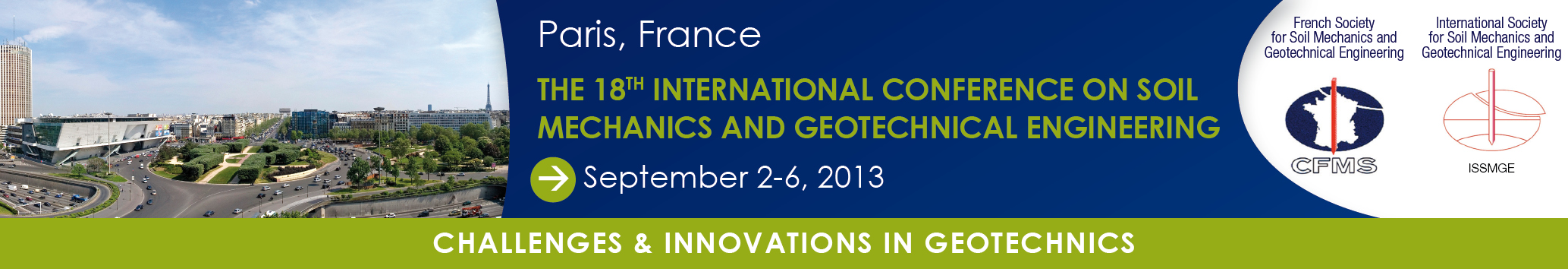 The 18th International Conference on Soil Mechanics & Geotechnical Engineering
