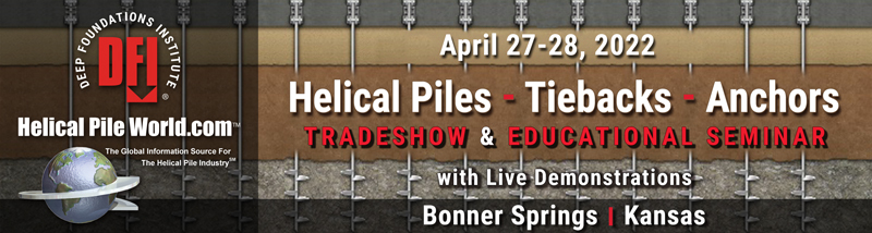HPW-DFI Helical Piles-Tiebacks-Anchors Tradeshow and Educational Seminar