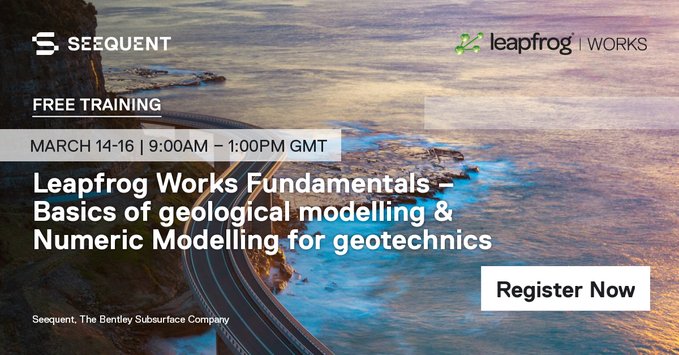 Leapfrog Works Fundamentals – Basics of geological modelling & Numeric Modelling for geotechnics