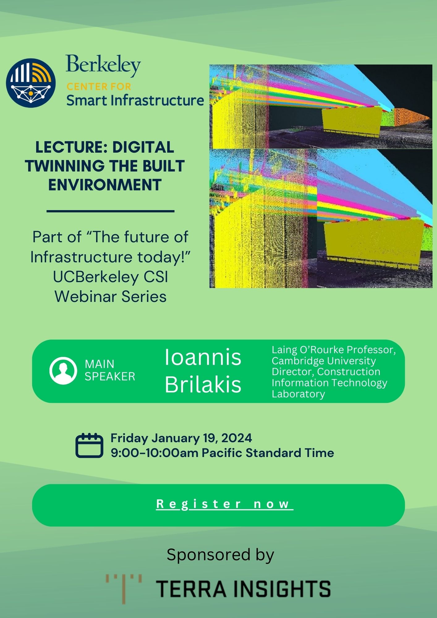 "Digital Twinning the Built Environment", part of "The future of Infrastructure today!" webinar series