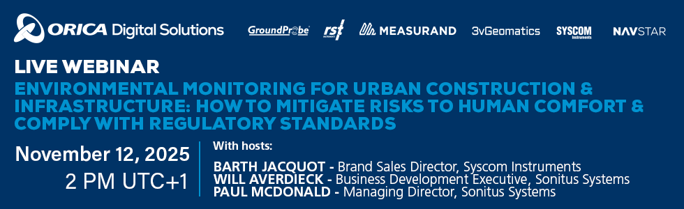 LIVE WEBINAR: Environmental Monitoring for Urban Construction and Infrastructure