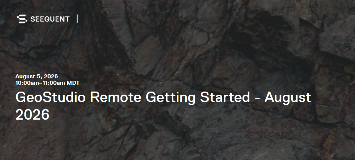 GeoStudio Remote Getting Started - August 2026