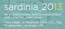 Sardinia 2013 - 14th International Waste Management and Landfill Symposium