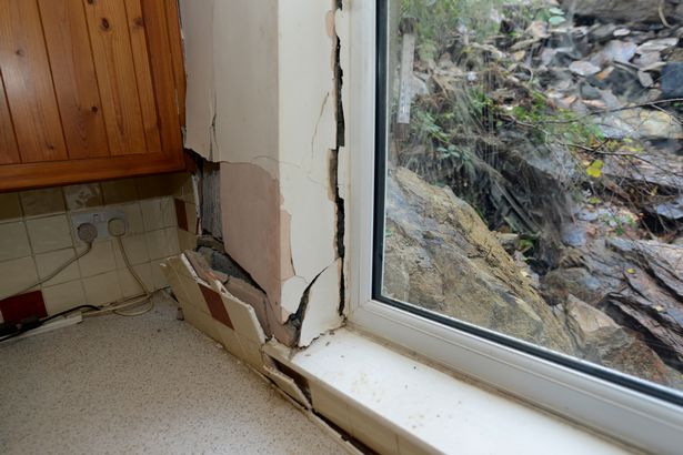Damaged caused in the house's walls